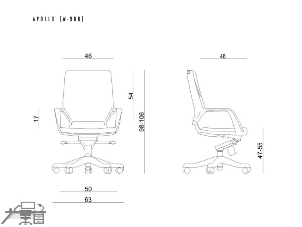 Scaun ergonomic operațional APOLLO